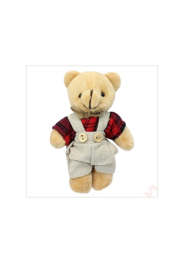 Pelüş Kıyafetli Ayıcık Anahtarlık, 13 X 8,5 Cm - Erkek Model