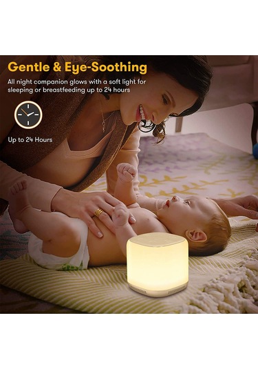 Gajeena Beyaz Gürültü Uyku Cihazı Çocuklar İçin 34 Ses 9 Işık Efekti 1800mah Pil 30-60-90 Dakika Zamanlayıcı Diğer