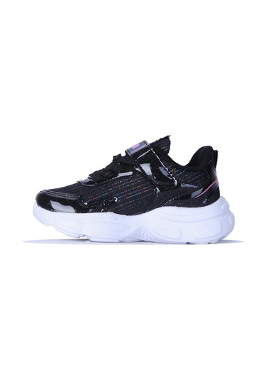 Mp 251-3450 Siyah Işıklı Kız Çocuk Spor Ayakkabı Siyah