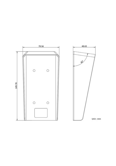 Hikvision Ds-kabv6113-rs Villa Kapı İstasyonu Yağmur Koruyucu Siperlik
