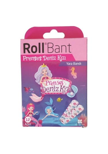 Rollbant Prenses Deniz Kızı Yara Bandı 12li