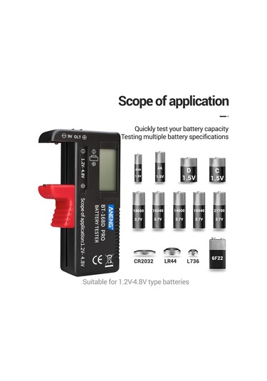 Dinosaurs Bt-168 Pro Pil Test Cihazı Dijital Ekran Tipi