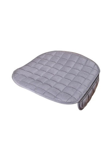 Gri Seametal Peluş Sıcak Araba Klozet Kapağı Yastık Kaymaz Ön Sandalye Koltuk Nefes Alabilen Ped