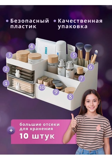 Tophome Masaüstü Saklama Düzenleyici 306752134 Beyaz