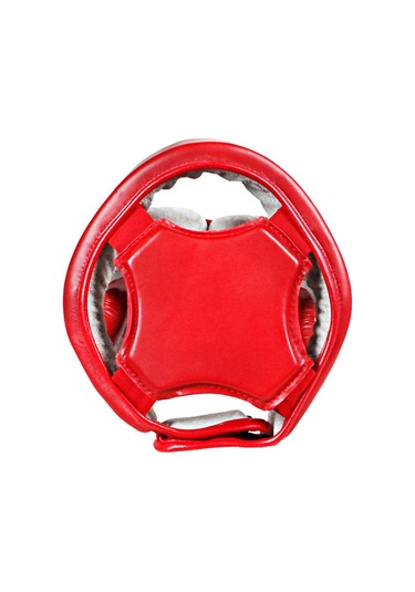 Dosmai Deri Yüz Korumalı Kick Boks Muay Thai Maç Kaskı Kırm Ko371 Kırmızı