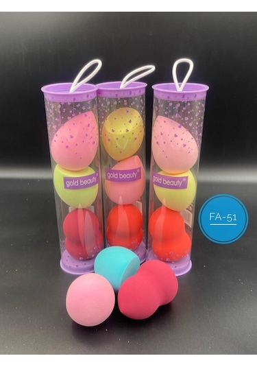 Gold Beauty FA-51 Makyaj Süngeri 3'lü