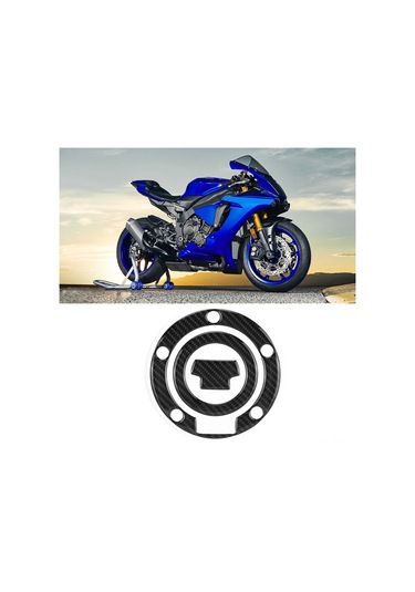 Moveevo Yamaha Yzf-r1/r6/fz Serisi İçin Karbon Fiber Yakıt Tankı Sticker, Kaymayı Önleyen, Dayanıklı Ve Kolay Kurulumlu Dekoratif Üst Yapı
