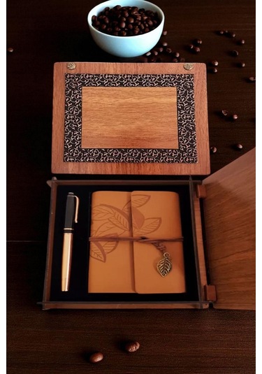 Deri Defter Ve Kalem Set