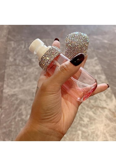 Homyl Sıvı Kabı 60ml Şık Küçük Seyahat Taşınabilir Doldurulabilir Pembe