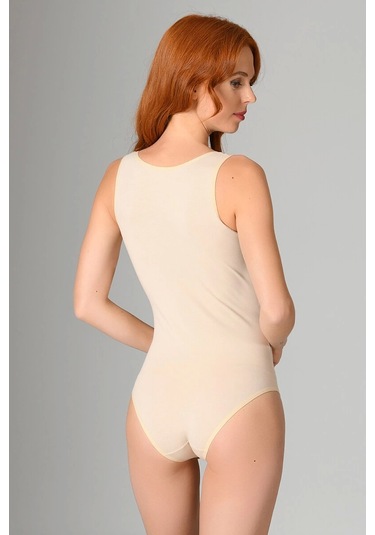 Kolcu Kalın Askılı Pamuklu Ten Zıbın - 2700 Ten