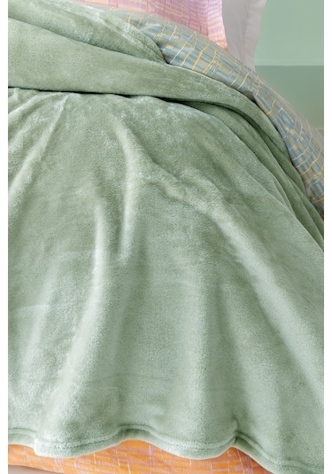 Yataş Bedding Olenna Çift Kişilik Wellsoft Battaniye - Adaçayı