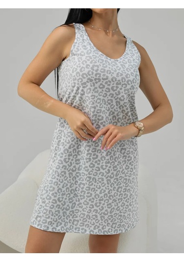 Sofia Trikotaz Gece Gömleği Tunik Ev Giyimi 485289489 Beyaz