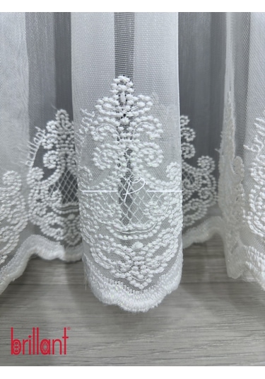 Tül Perde Brillant Marka Tt Zemin Etek İşleme Nil Desen Çok Renkli