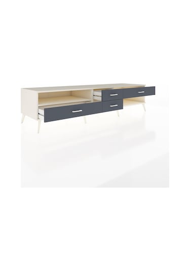 Kronos Tv Ünitesi Tek Raflı 4 Çekmeceli 220x59x51 Aytaşı-aytaşı/antrasit Aytası/antrasıt - Aytası Kronos Tv Ünitesi Tek Raflı 4 Çekmeceli 220x59x51 Aytaşı-aytaşı/antrasit Aytası/antrasıt - Aytası