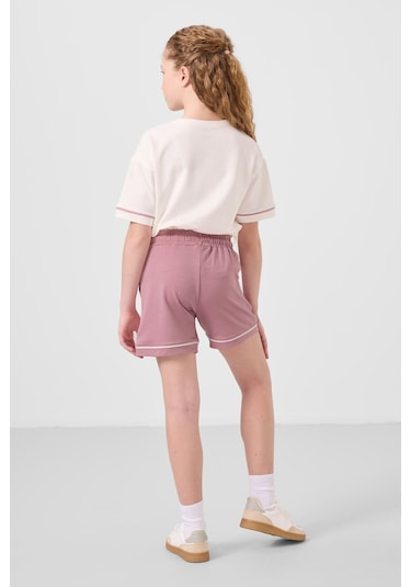 Ekru-gül Kurusu Pamuklu Yumuşak Dokulu Standart Fit Basic Kız Çocuk Şort Takım - 75183 Ekru - Gülkurusu Ekru-gül Kurusu Pamuklu Yumuşak Dokulu Standart Fit Basic Kız Çocuk Şort Takım - 75183 Ekru - Gülkurusu