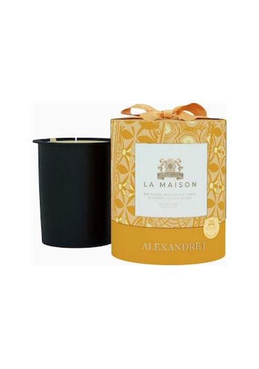 Alexandre J Pure White Mum 220g, Porselen Ve Bronz Tasarım