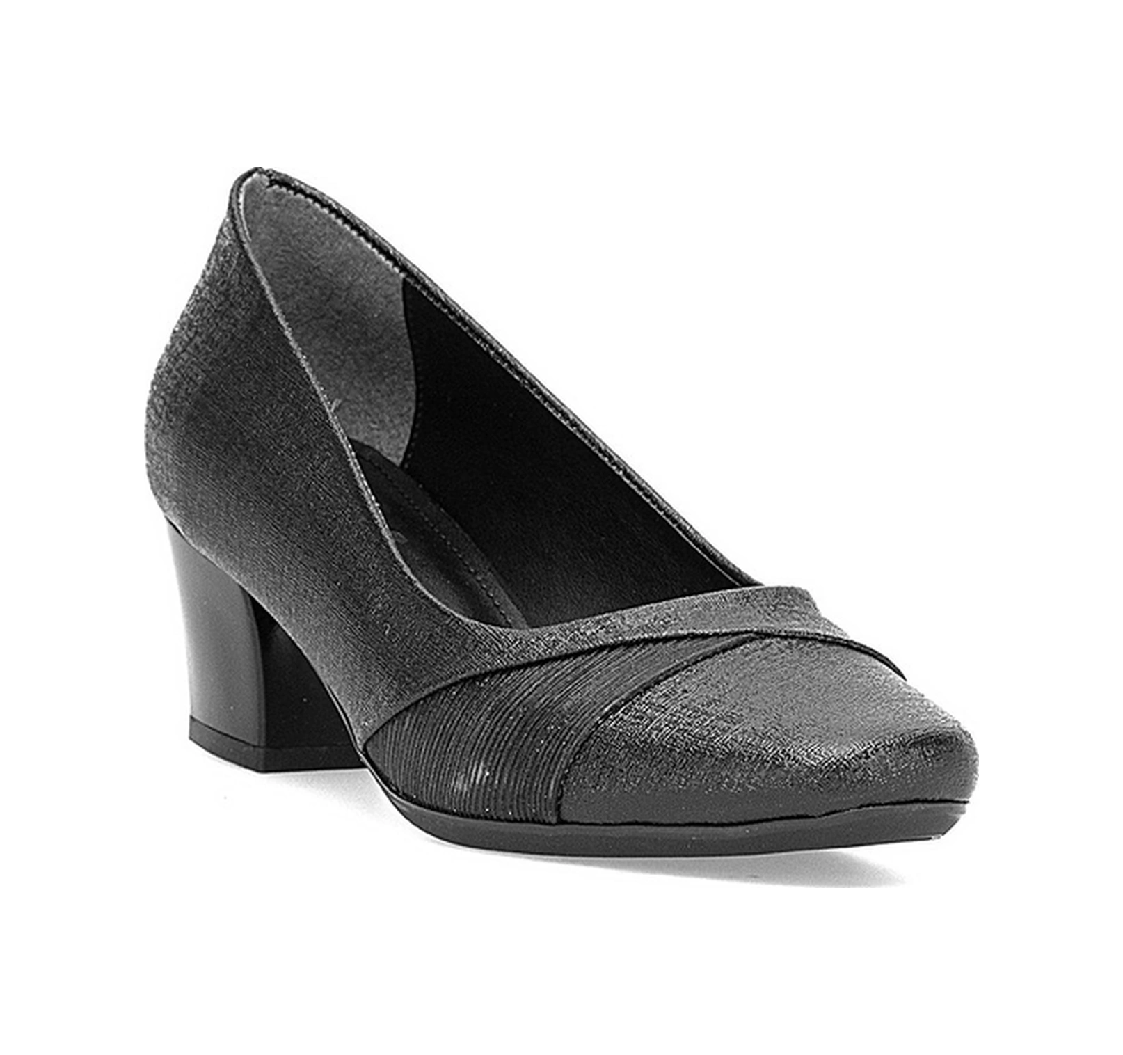 Elit 25kmst709n Kadın Klasik Topuklu Ayakkabı Siyah Siyah