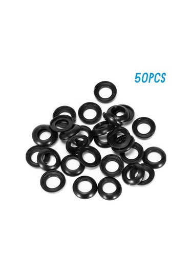 Pazly 50 Adet Pvc Kauçuk Sarım Halka, Fly Spin Casting Aksesuarı Olta Kamışı Desteği