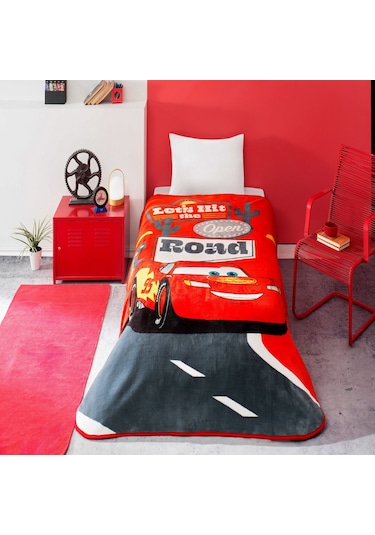 Lisanslı Disney Cars Road Tek Kişilik Battaniye 000000001000049685 Çok Renkli