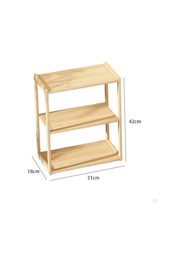 Ahşap Depolama Raf Masası Kitaplık Baharat Masaüstü Organizatör Masa Üstü Sergileme Raf Erkekler İçin 2
