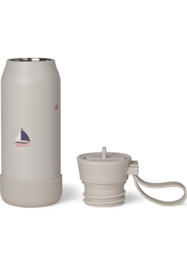 Citron 3 Katmanlı Paslanmaz Çelik Termos Seti 250 Ml - Vehicles Bej