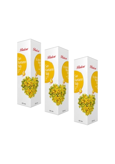 Balen Sarı Kantaron Yağı 3 x 250 ML