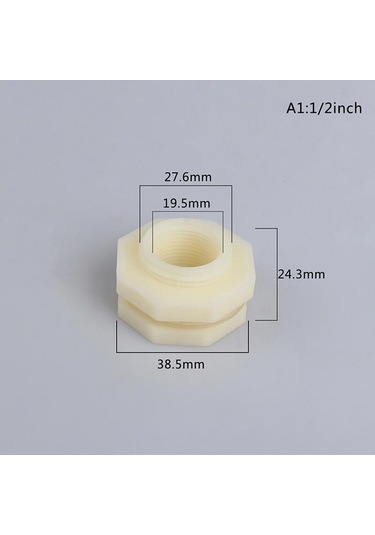 1/2 "3/4" 1 "erkek Konu Abs Plastik Su Deposu Konektörü Akvaryum Aksesuarları Ortak Sulama Sistemi Bahçe Su Konnektörleri A1