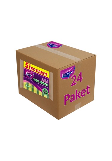 Klasik Yeşil Sünger Düz 5'li 24 Paket 1 Koli