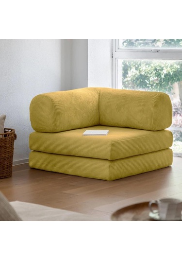Modüler Legom Tekli Koltuk Sarı