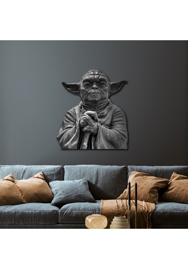 Star Wars Usta Yoda Büstü Metal Tablo