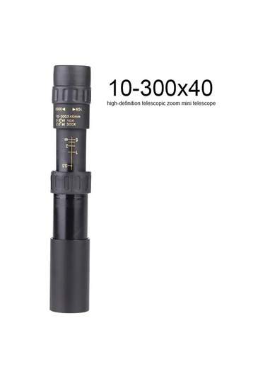 Samdoo 10-300x40 Siyah Monoküler Teleskop, Akıllı Telefon Tutucusu Ve Tripodlu, Su Geçirmez, Fmc Kaplama, Bak4 Prisma, Manzaralar İçin Optik Güç, Outdoor Etkinlikler İçin Uygun