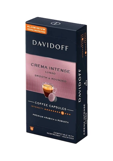 Davidoff Crema Intense Lungo Smooth & Rounded Kapsül Kahve 10 x 10'lu