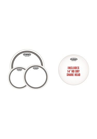 Evans Epp-ec2shdd-f Ec2s Tom Ve Hd Dry Trampet Seti Fusion + 14