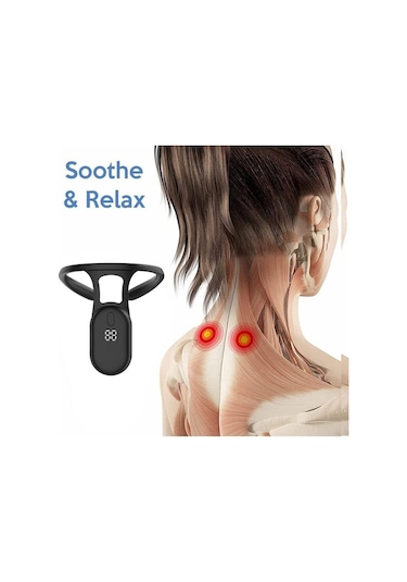 Soulader Akıllı Postür Düzeltici Boyun Dikleştirici Duruş Geliştirici Egzersiz Aparatı Siyah