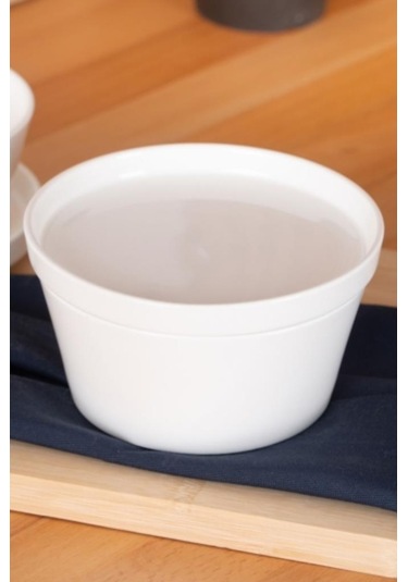 Digithome Acar Bianco Perla Porselen Kapaklı Fırın Kabı Yuvarlak Beyaz 14,5 Cm - Sct-05425 C320.033 Beyaz