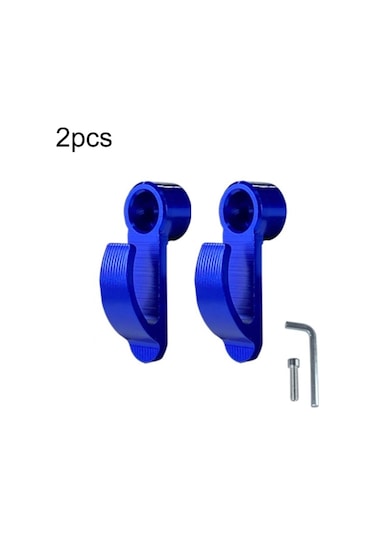 2 Adet Motosiklet Modifiye Kask Kancası Scooter Yan Depolama Kancası Mavi