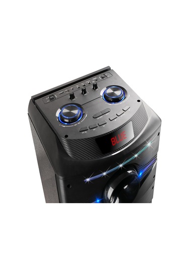 Rgb Işıklı Kablosuz Hoparlör, Karaoke Mikrofonlu, Dev Sesli Dijital Led Göstergeli Parti Canavarı