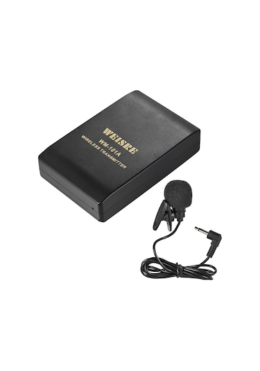 Leezsing Wm-101a Fm Kablosuz Mikrofon Sistemi: Yaka Mikrofonu Ve Alıcı İle Konuşma Ve Konferanslar İçin İdeal