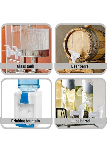 Parça Yedek Soğutucu Musluk Su Şişesi Sürahi, Dispenser Musluk Seti, Tekrar Kullanılabilir Musluk Musluğu Su