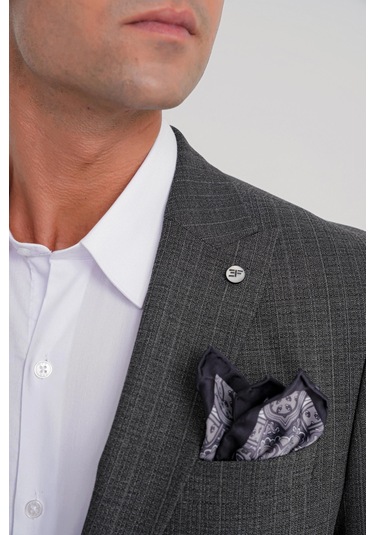 C 724 Ceket Comfort Füme Füme