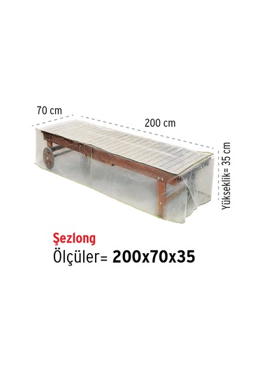 Homaks Şezlong Koruma Örtüsü 200X70 H 35