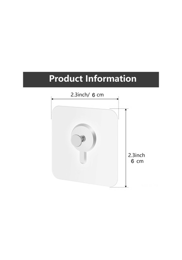 Hombey 30 Adet Akrilik Güçlü İz Olmayan Paspas - 5 Kg Yük Taşıma, Çerçeve/ Anahtar/ Giysi Asma, Çimento/ Ahşap Duvarlar Uyumlu Çok Renkli