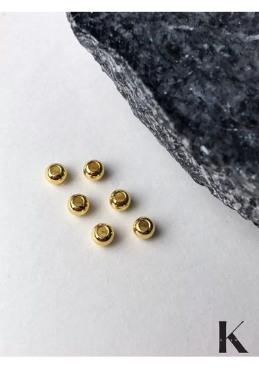 Klipsa Jewelry Altın Renkli Boncuk Ayırıcılar, Spacerlar 20 Adet 3 Mm 208069868