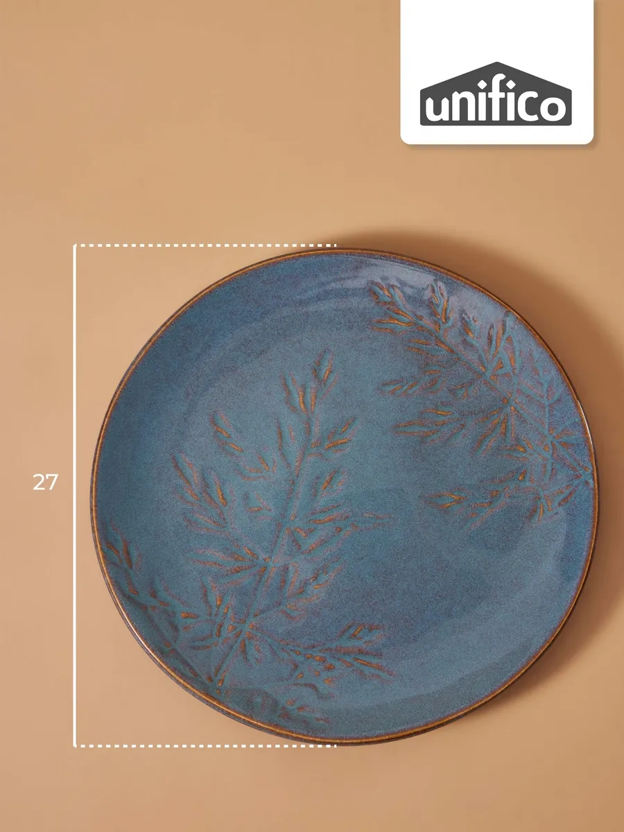 Unifico Dafna 27 Cm Yemek Tabağı Takımı 420784199 Mavi
