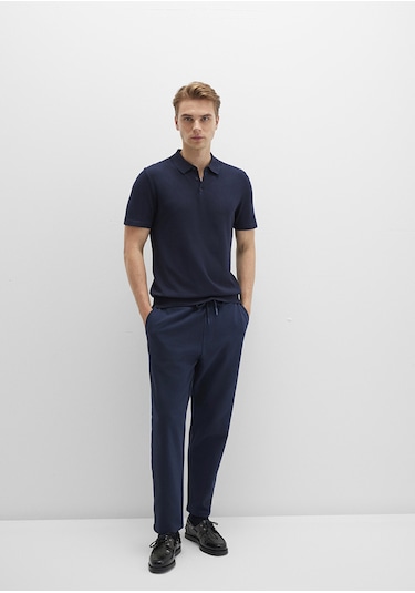 Mavi - Lacivert Örme Pantolon 0010521-70490 Lacivert