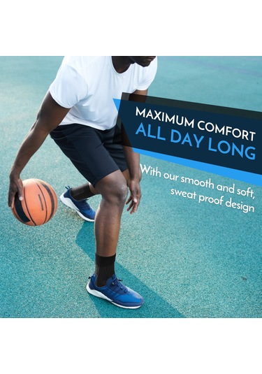 Teltree Spor Ayak Bileği Ve Arka Topuk Koruyucu Çoraplar - Arka Desteği Ve Dolaşımı İyileştirir, Yaralanmaları Azaltır Siyah Desen L/xl Diğer