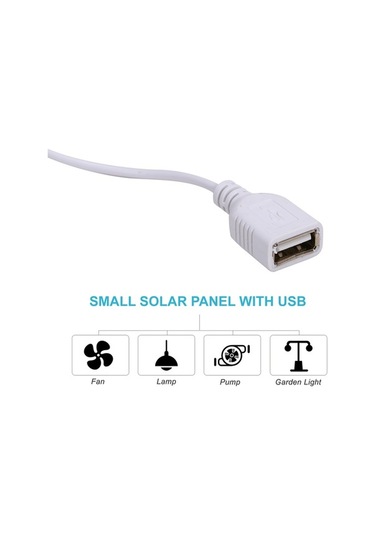 Pazly 1w 6v Küçük Güneş Paneli Usb'li Dıy Polisilisyum Hücre Su Geçirmez Kampçılık Taşınabilir Şarj Power Bank Telefon