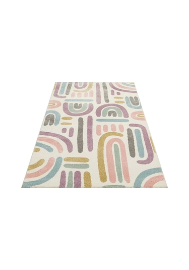 Eko Kids Kds 20 Pastel Hav Toz Vermez Çocuk Halısı Çok Renkli