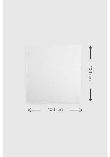 Organik Pamuk Müslin Mavi 3'lü Swaddle Seti 100x100 Cm Mavi