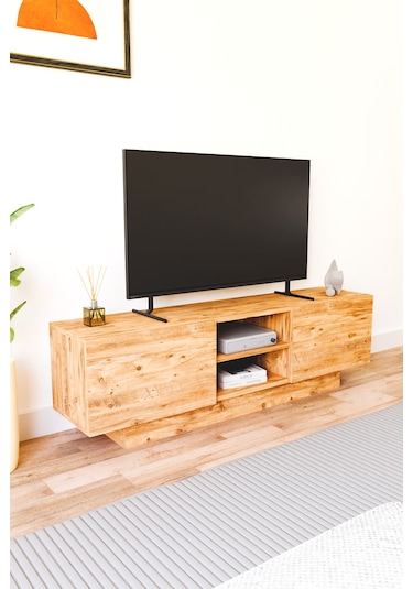 Dora Tv Sehpası, Tv Standı, Televizyon Ünitesi Atlantik Çam